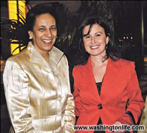 Oman Amb. Hunaina Al-Mughairy and Rim Hilal Abboud