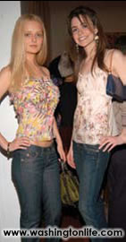 Lydia Hearst-Shaw and America's Next Top Model Nicole Linkletter