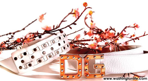 Dolce & Gabbana white belt