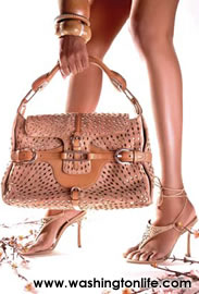 Jimmy Choo beige and metallic suede handbag