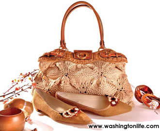 Prada burlap flats with flowered accent