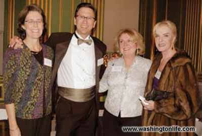 Kelly and Frank Sesno, Sheila Rabaut and Peggy Potts