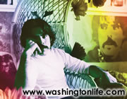 Peter Max poses for Peter Vintage