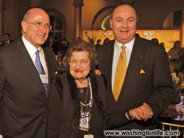 Peter Tanous, Helen Thomas and John Moses