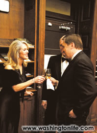 Nini Ferguson and Russian Amb. Yuri Ushakov