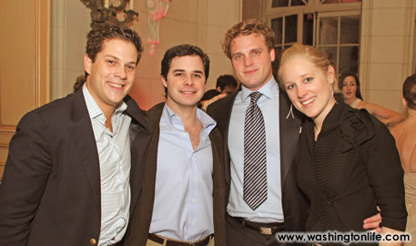 Justin Fishkin, Patrick Jackson, Tanner Campbell and Clara Brillembourg