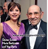 Dinner Emcee Maria Bartiromo and Yogi Berra