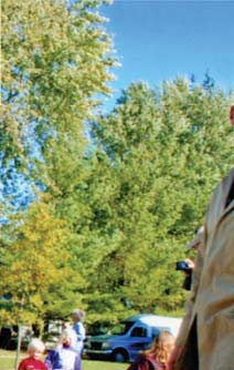 Richard Roberts with the Piedmont hounds