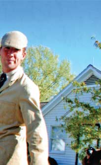 Richard Roberts with the Piedmont hounds