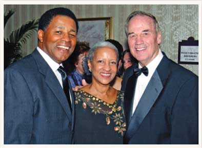 Brig and Patti Owens with Sam Huff