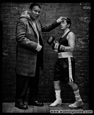 MUHAMMAD ALI AND MICHAEL J FOX