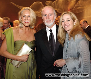 WL Fashion Editor Barbara McConaghy, WL Executive Board Chairman Gerry Byne with Nancy Bagley at the Freer and Sackler Gala