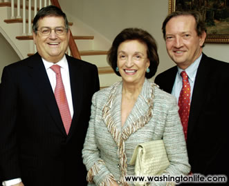 Ken Duberstein, Selwa “Lucky” Roosevelt and Martin Fletcher