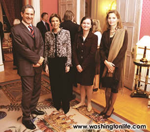 Francois Rivasseau, Madame Levitte, Natalie L'Oiseau and Elizabeth Rivasseau