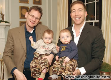 Michael Desantis and Jeff Blum with Alex and Nick Desantis