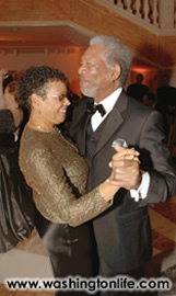 Myrna Colley-Lee and Morgan Freeman