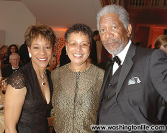 Andrea Roane, Myrna Colley-Lee and Morgan Freeman