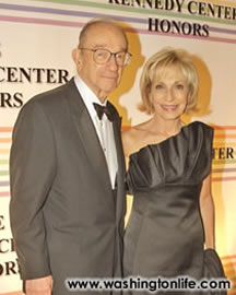 Alan Greenspan and Andrea Mitchell
