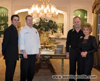 Shayne Coletta, Dennis Friedman, Tim Albrecht and Annie Totah at the Totah Residence