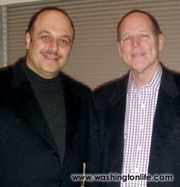 Jordanian Amb. Karim Kawar and Jim Valentine at Kemper/Valentine Home