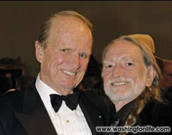 George Stevens, Jr. and Willie Nelson