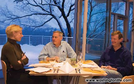 CFO Amy Margerum, Presid ent Walter Isaacson and Chairman Bill Mayer