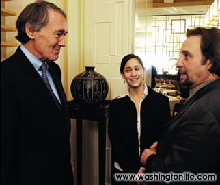 Rep. Ed Markey and Ron Silver