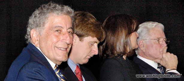 Tony Bennett, Rep. Patrick Kennedy, Vicki Kennedy and Sen. Ted Kennedy