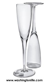 classic crystal champagne flutes
