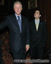 President Bill Clinton and Adrian Talbott