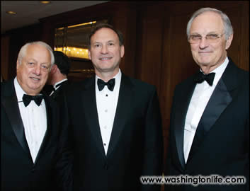 Tommy Lasorda, Samuel Alito and Alan Alda
