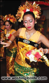 Dancers perform a 