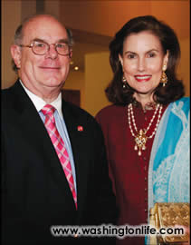 Asia Society Washington Center Executive Director Joseph Snyder and Alexandra de Borchgrave