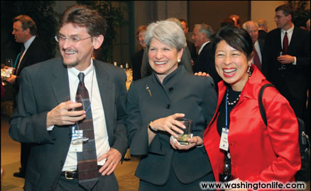 David Devlin-Foltz, Deborah Boothe and trustee Alice Young