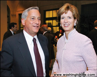 Aspen Institute CEO Walter Isaacson and Christine Todd Whitman