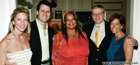 Andrea and Enrico Cecchi, Linda Moore, Josh Bolten and Dede McClure