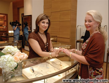 Fariba Jahanbani and Carol Margaret Randolf at Cartier