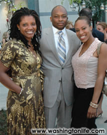 Aba and Erwin Kwawu with Adra Williams