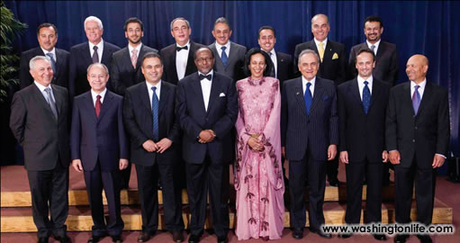 ABC-7 Anchor Kathleen Matthews and H.M. Queen Rania Al-Abdullah