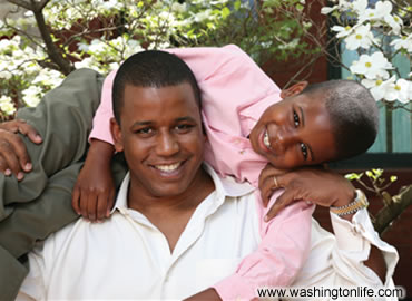 Kendrick Meek with Kendrick, Jr