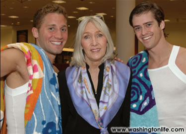 Patricia Cumming and Hermes models