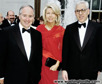 Steven and Christine Schwarzman and David Rubenstein