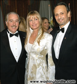 Colombian Amb. Andres Pastrana, Bo Derek and Kuwaiti Amb. Sheikh Salem Al-Sabah