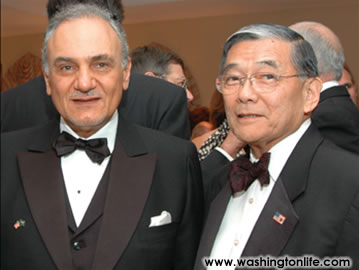 Saudi Amb. Prince Turki Al-Faisal and Secretary Norman Mineta