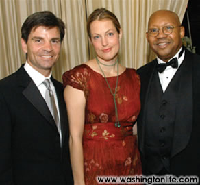George and Ali Stephanopoulos and Secretary Alphonso Jackson