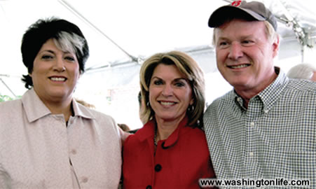 Tammy Haddad, Kathleen Matthews and Chris Matthews