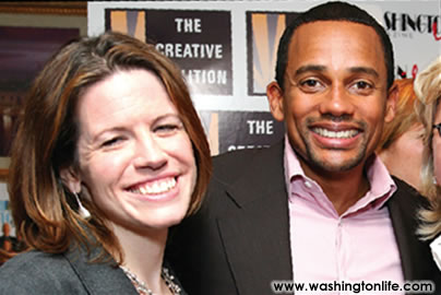Amy Argetsinger and Hill Harper
