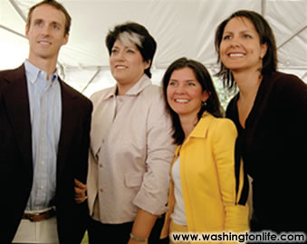 Rob Marshall, Tammy Haddad, Capricia Marshall and Karen Finney