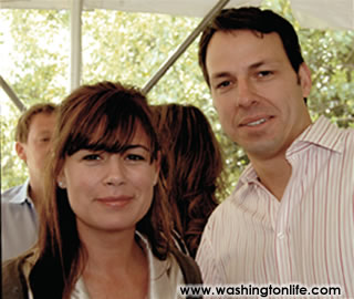 Maura Tierney and Jake Tapper