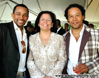 Hill Harper, Debra Lee and David Sutthen